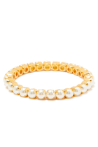 Gia Stretch Bracelet, 18k Gold-Plated & Pearl